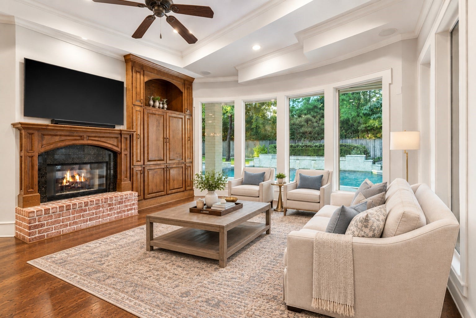 186 Sentinel Point Court, The Woodlands, TX 77382 Virtually Staged - Family Room