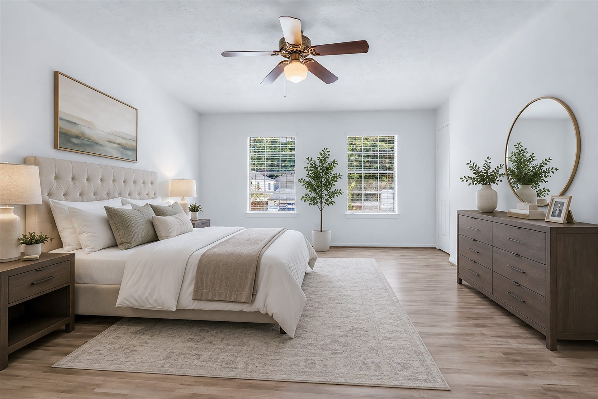Primary Bedroom Virtually Staged
