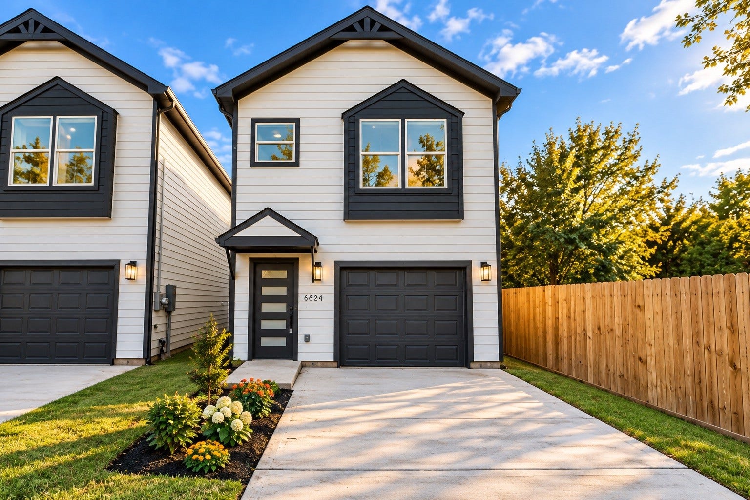 6624 Nielan Street, Houston, TX 77028 Welcome to 6624 Nielan Street, one of two brand-new construction homes by Athelya Homes in Northeast Houston. This thoughtfully designed two-story home offers 3 bedrooms, 3 full bathrooms, 1,576 SqFt, a 1-car attached garage, and modern farmhouse-inspired curb appeal.