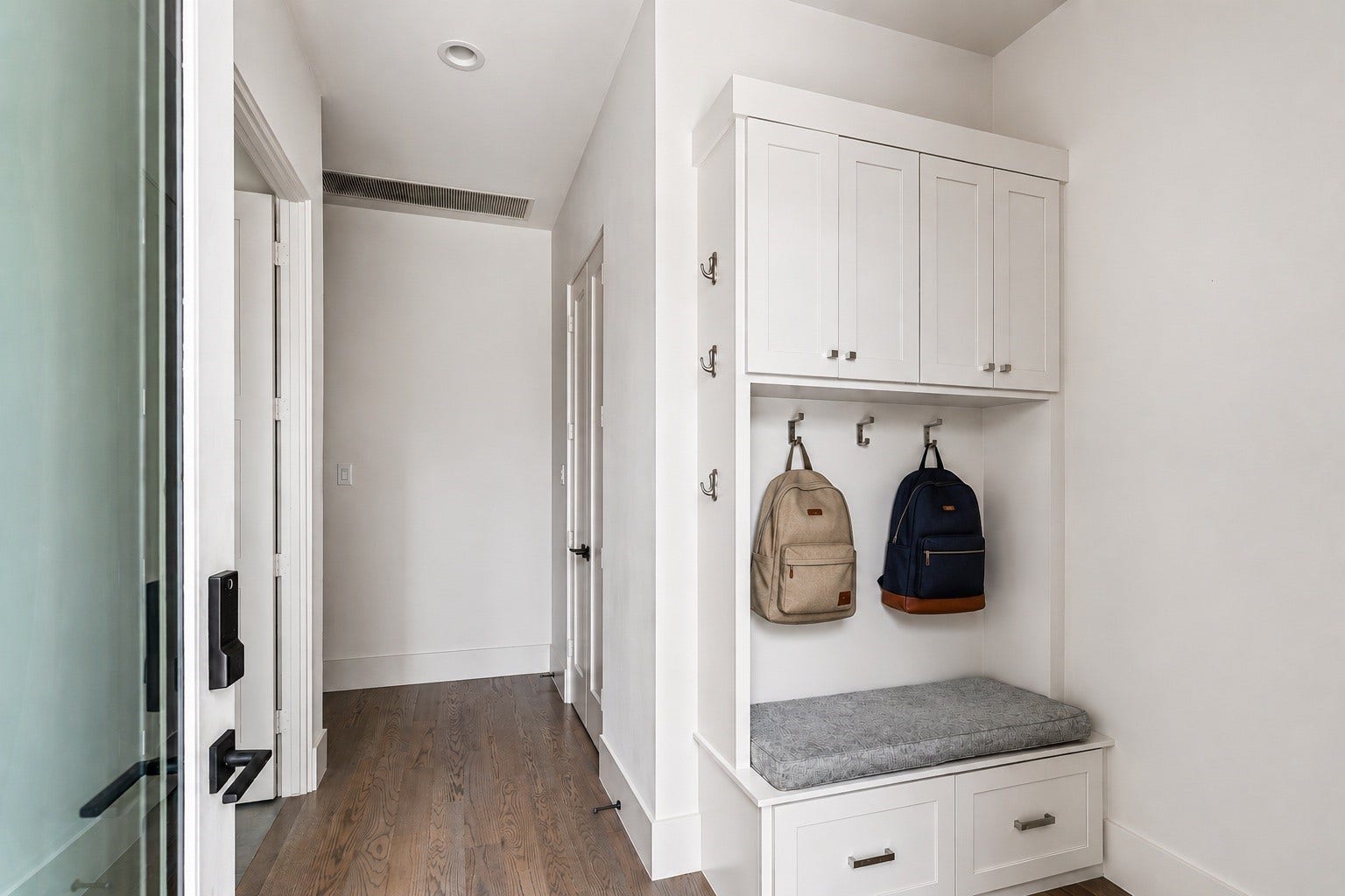 4638 Merwin Street, Houston, TX 77027 The functional mudroom creates an organized transition between the garage and main living spaces.
