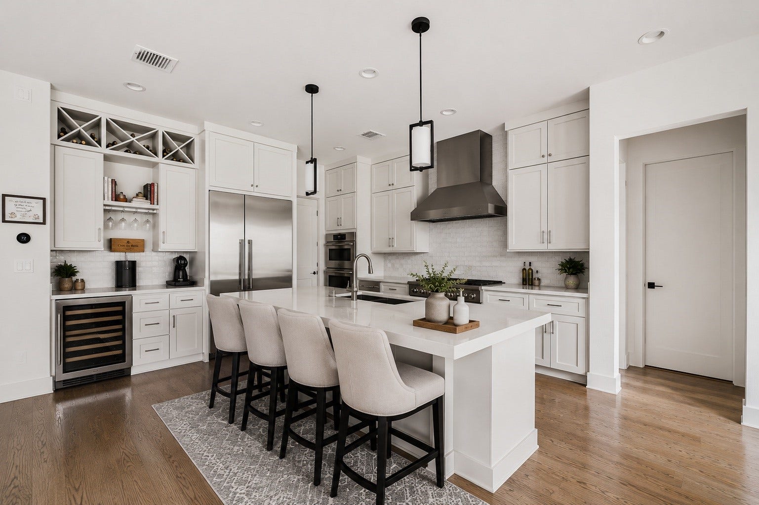 4638 Merwin Street, Houston, TX 77027 Custom shop built inset cabinetry with true dovetail drawer construction highlights the craftsmanship found throughout the home.