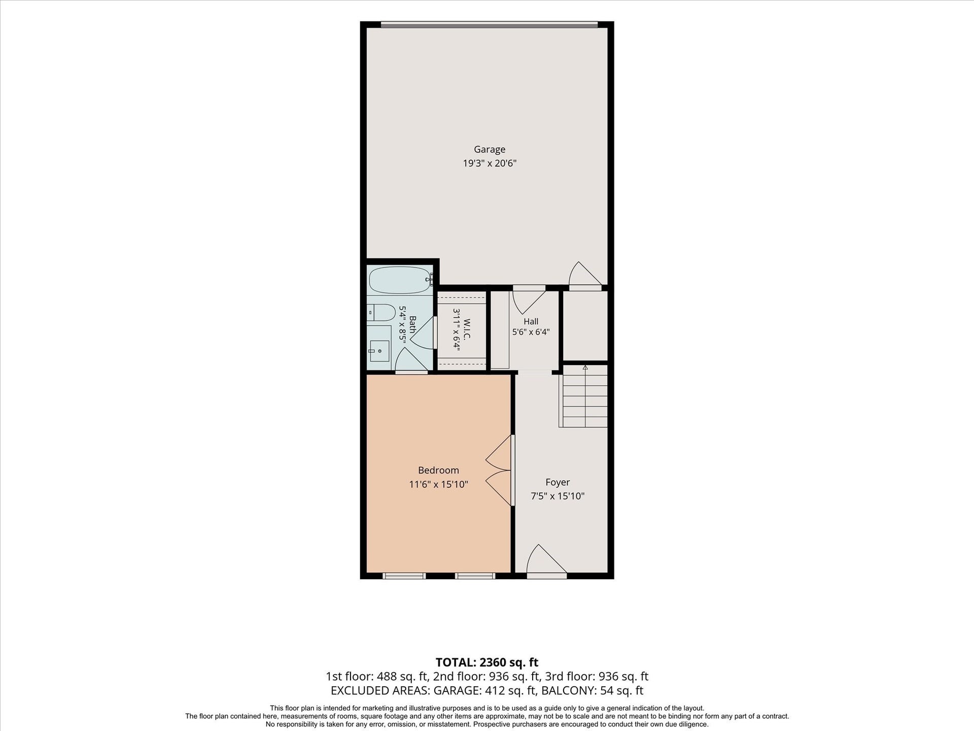 8805 Kolbe Bend Lane, Houston, TX 77080 First floor floorplan