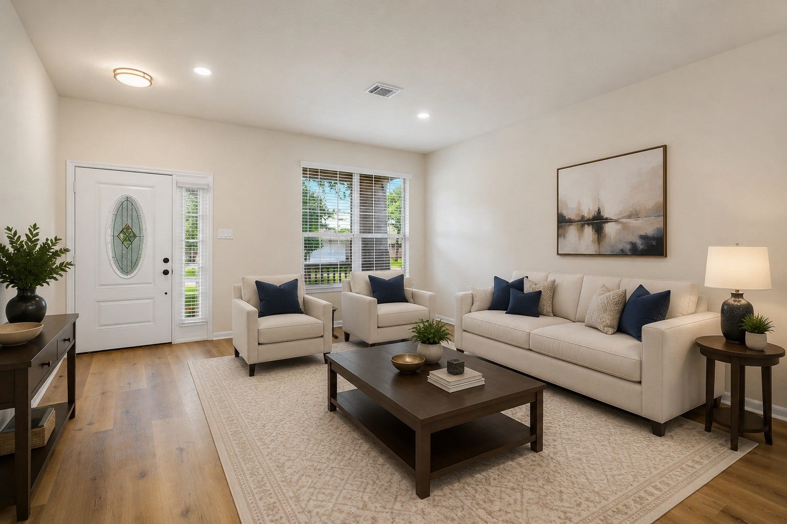 Formal Living. Virtually Staged