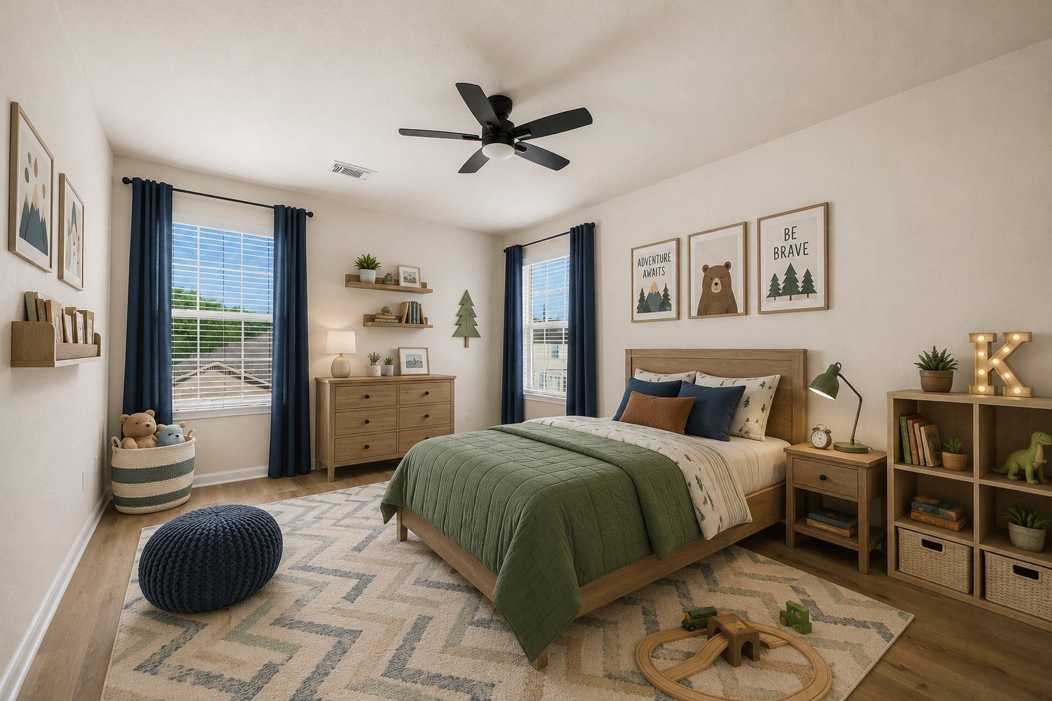 2nd Bedroom. Virtually Staged