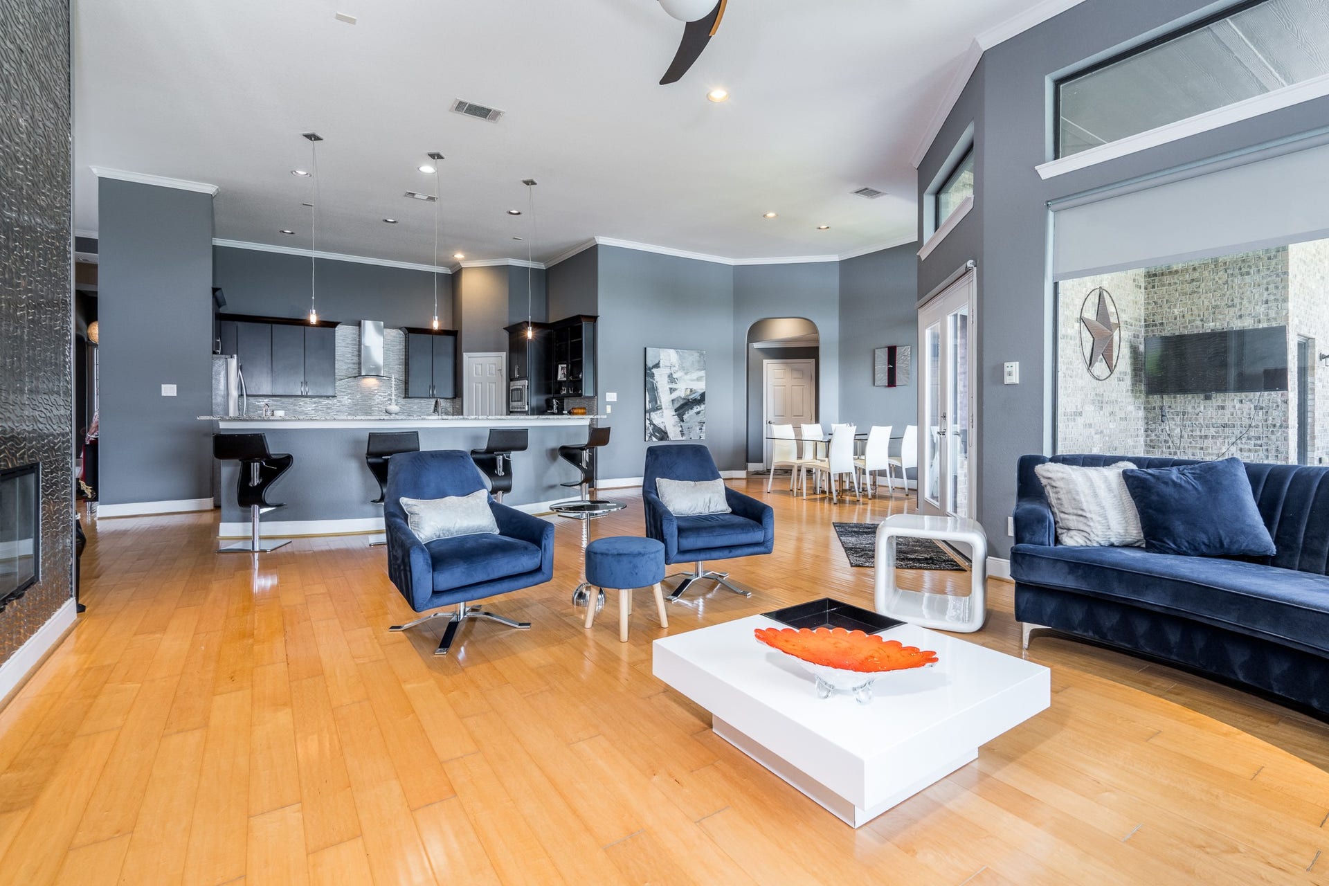 9618 W Pedernales River Drive, Cypress, TX 77433 Open concept.