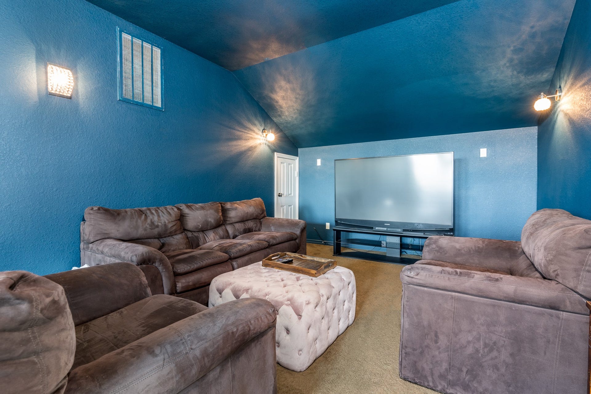 9618 W Pedernales River Drive, Cypress, TX 77433 Upstairs media room.