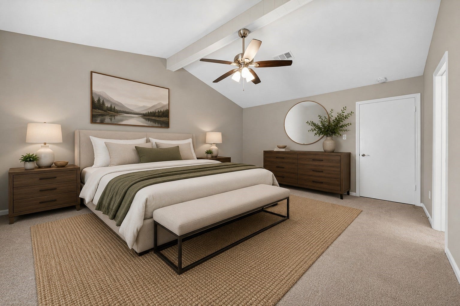 1307 Hitherfield Drive, Sugar Land, TX 77498 Master bedroom-Virtually staged
