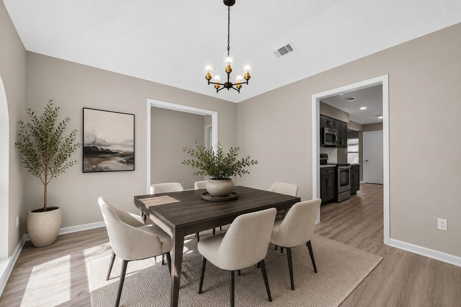1307 Hitherfield Drive, Sugar Land, TX 77498 Dining room- Virtually staged
