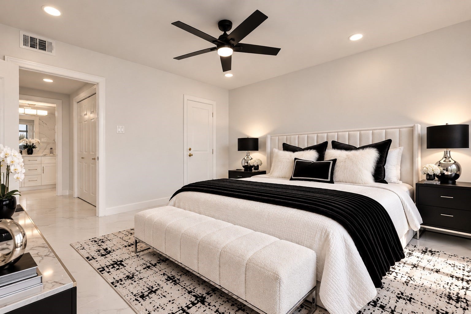 14655 Champion Forest Drive, #1201, Houston, TX 77069 YOUR PRIVATE RETREAT CONTINUES! This spacious 14' x 13' bedroom features a custom walk-in California Closet with rich built-ins & abundant hanging space. Just down the hall: a full-size washer & dryer, floor-to-ceiling utility/storage closet and your own spa-inspired bath retreatbecause even the practical details deserve a little penthouse treatment.