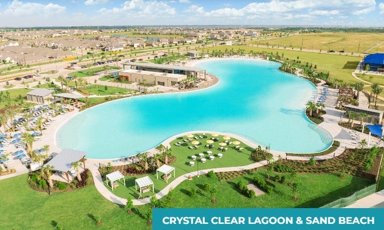 Walking distance from The Sol Club Lagoon and The Retreat Lazy River Amenity Villages.