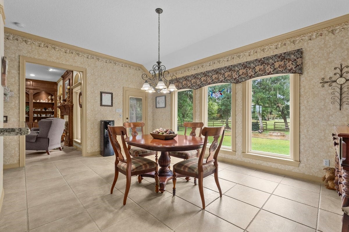 1303 China Grove Drive, Rosharon, TX 77583 Breakfast area with a view.