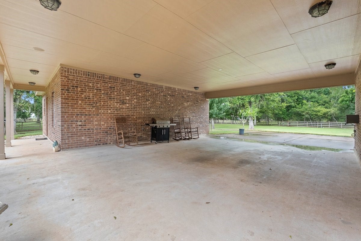 1303 China Grove Drive, Rosharon, TX 77583 Covered Carport area that leads to the Mother in law suite
