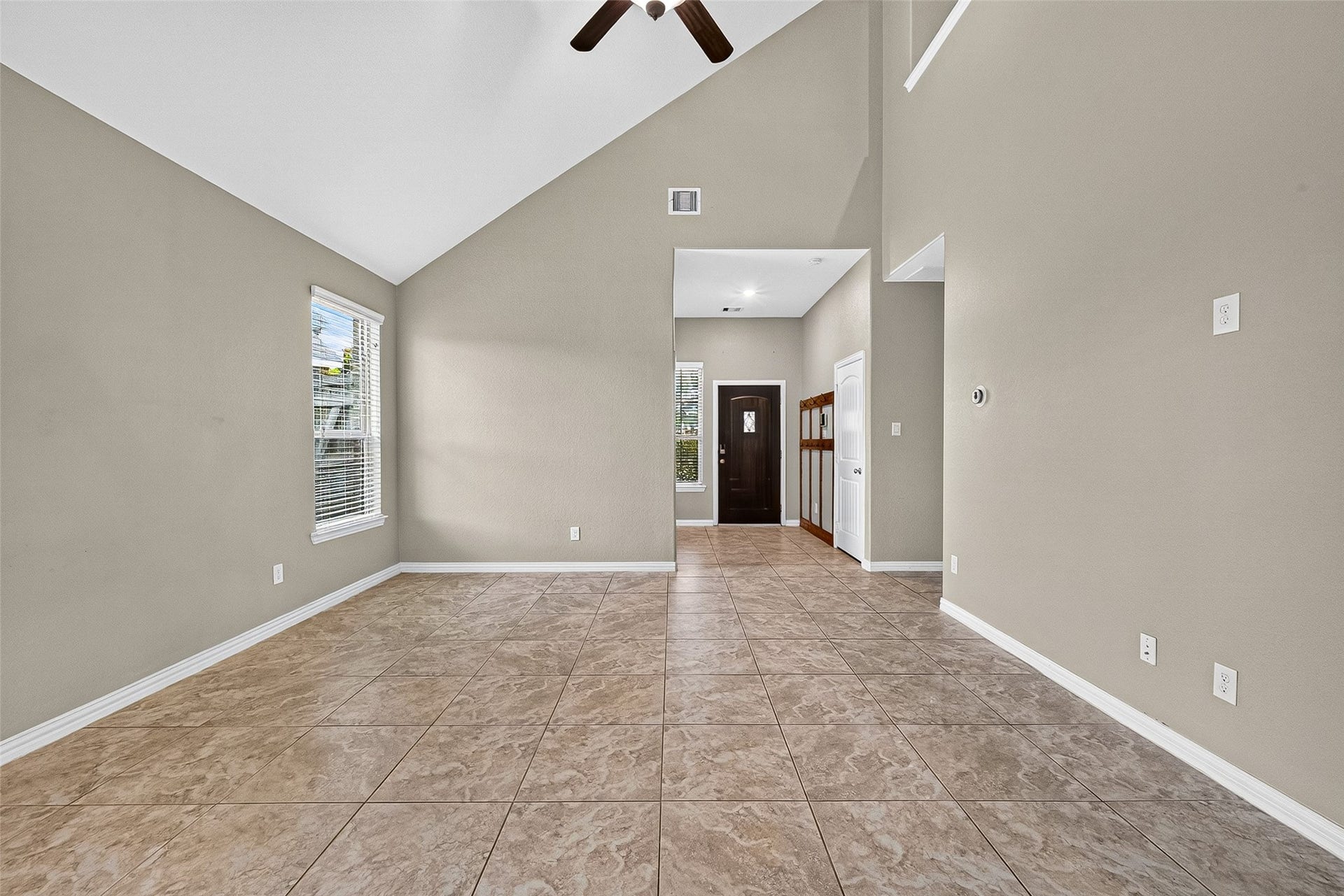 23010 Tindarey Falls Lane, Katy, TX 77493 Living room view from dining area