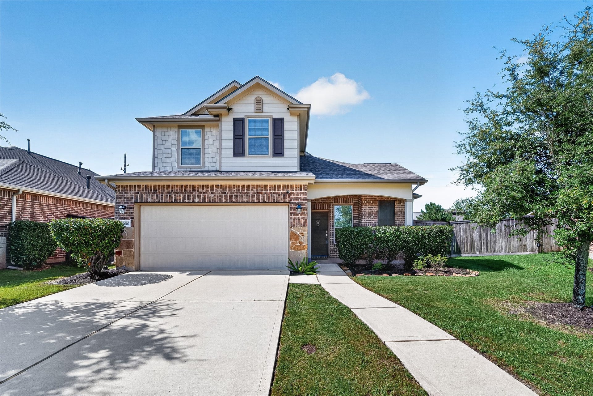 23010 Tindarey Falls Lane, Katy, TX 77493 Double Driveway, long Walk Way leading to door