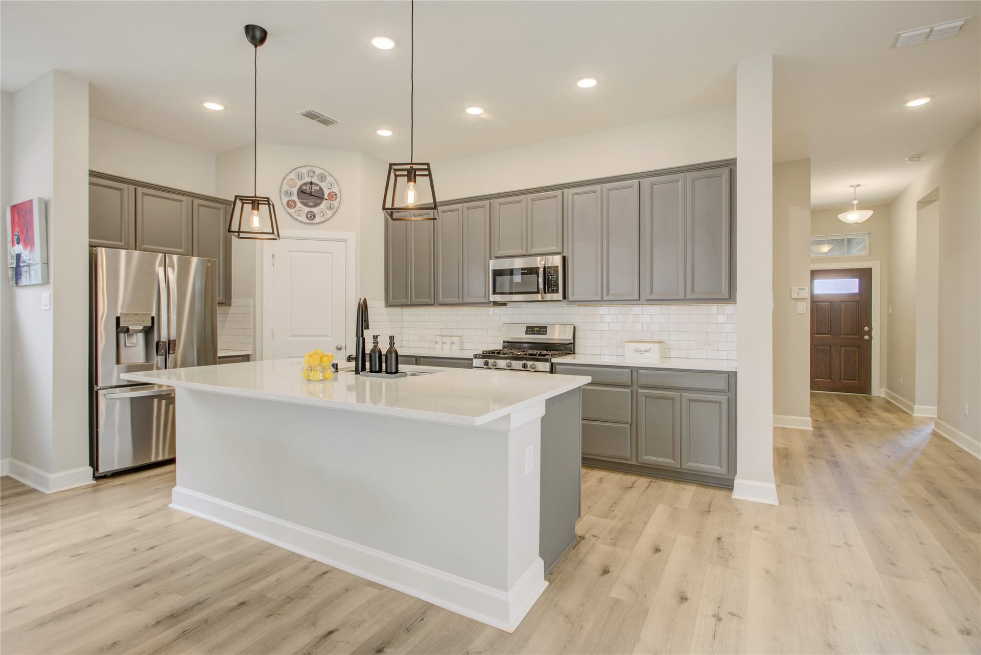 3423 Tranquil Harvest Trail, Richmond, TX 77406 Large island can also serve as a breakfast bar.