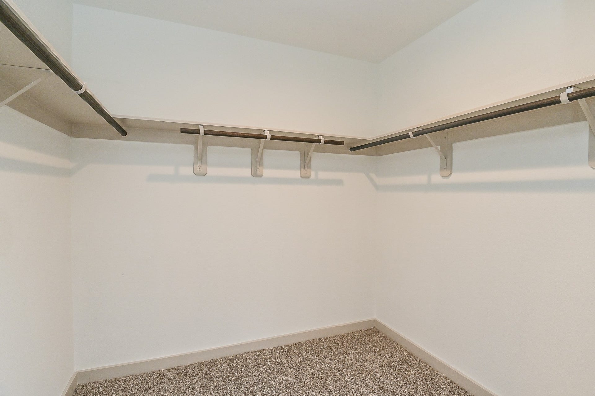 Spacious walk-in closet