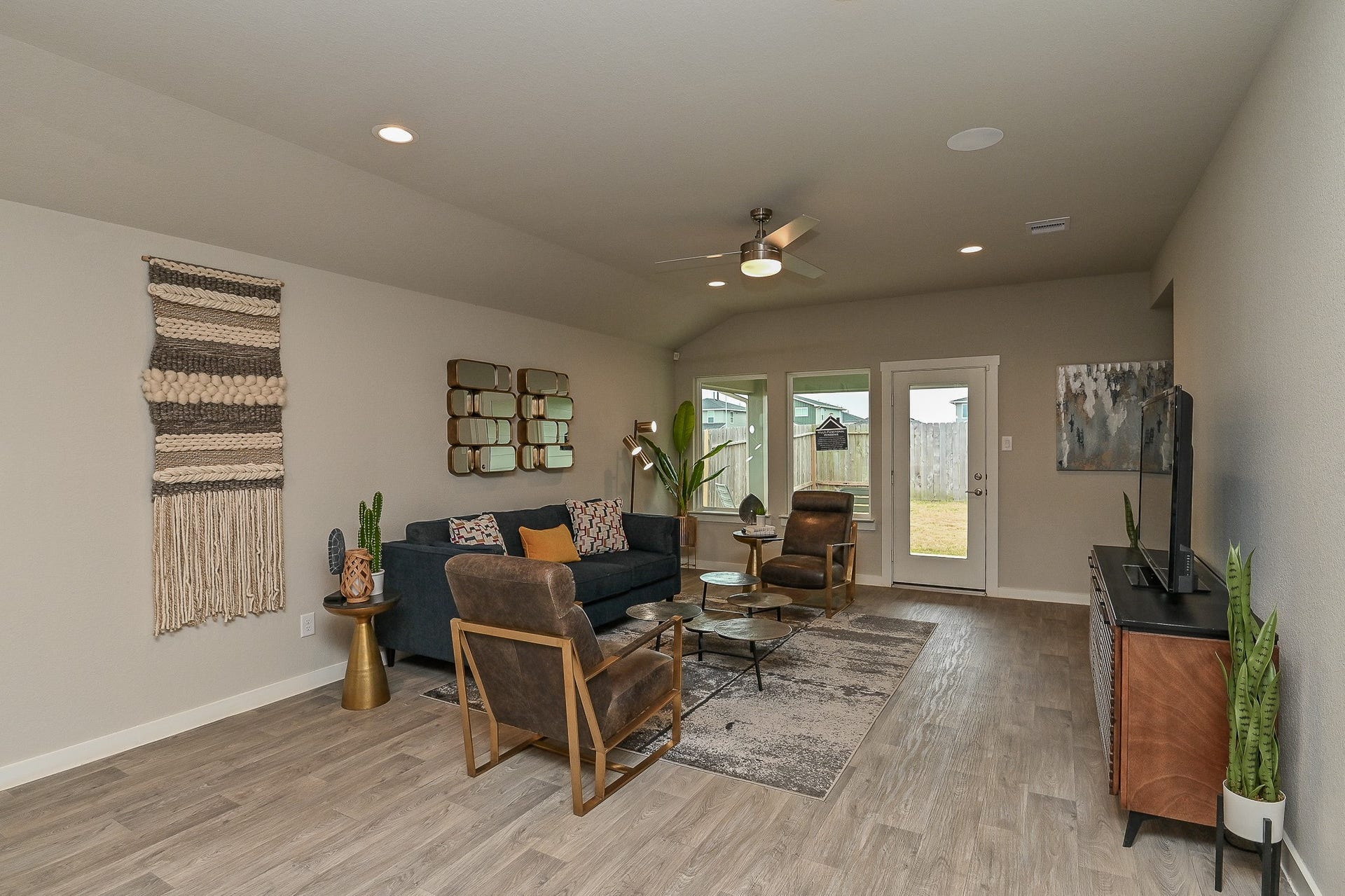 This gives you a sense of the size of the living room when furnished. ***Photo of furnished model***