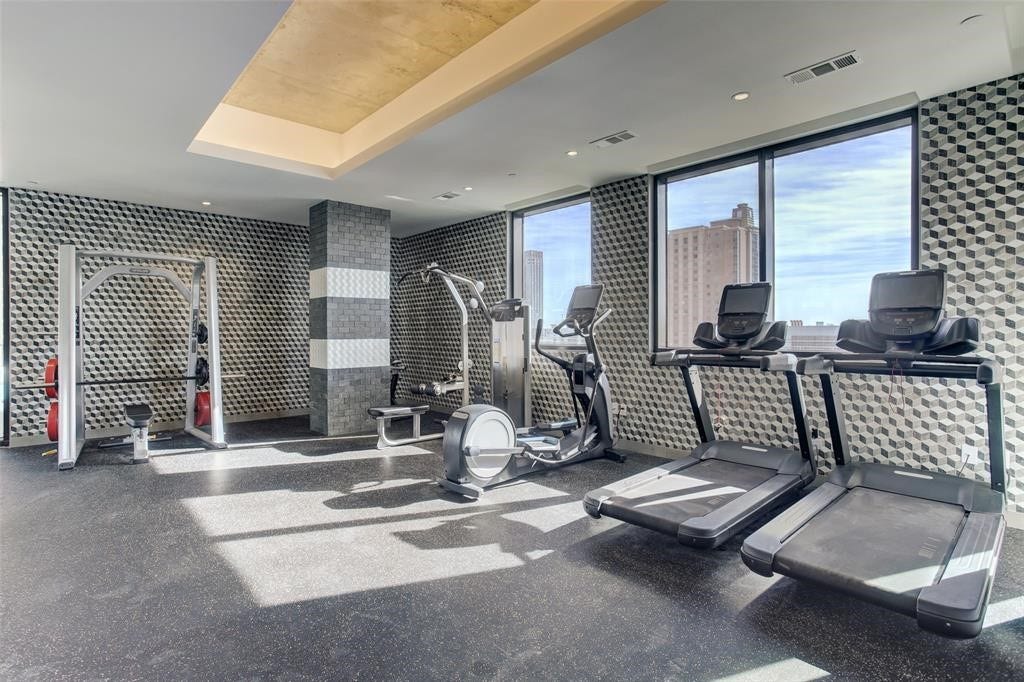 1211 Caroline Street, #1708, Houston, TX 77002 gym on 8th floor