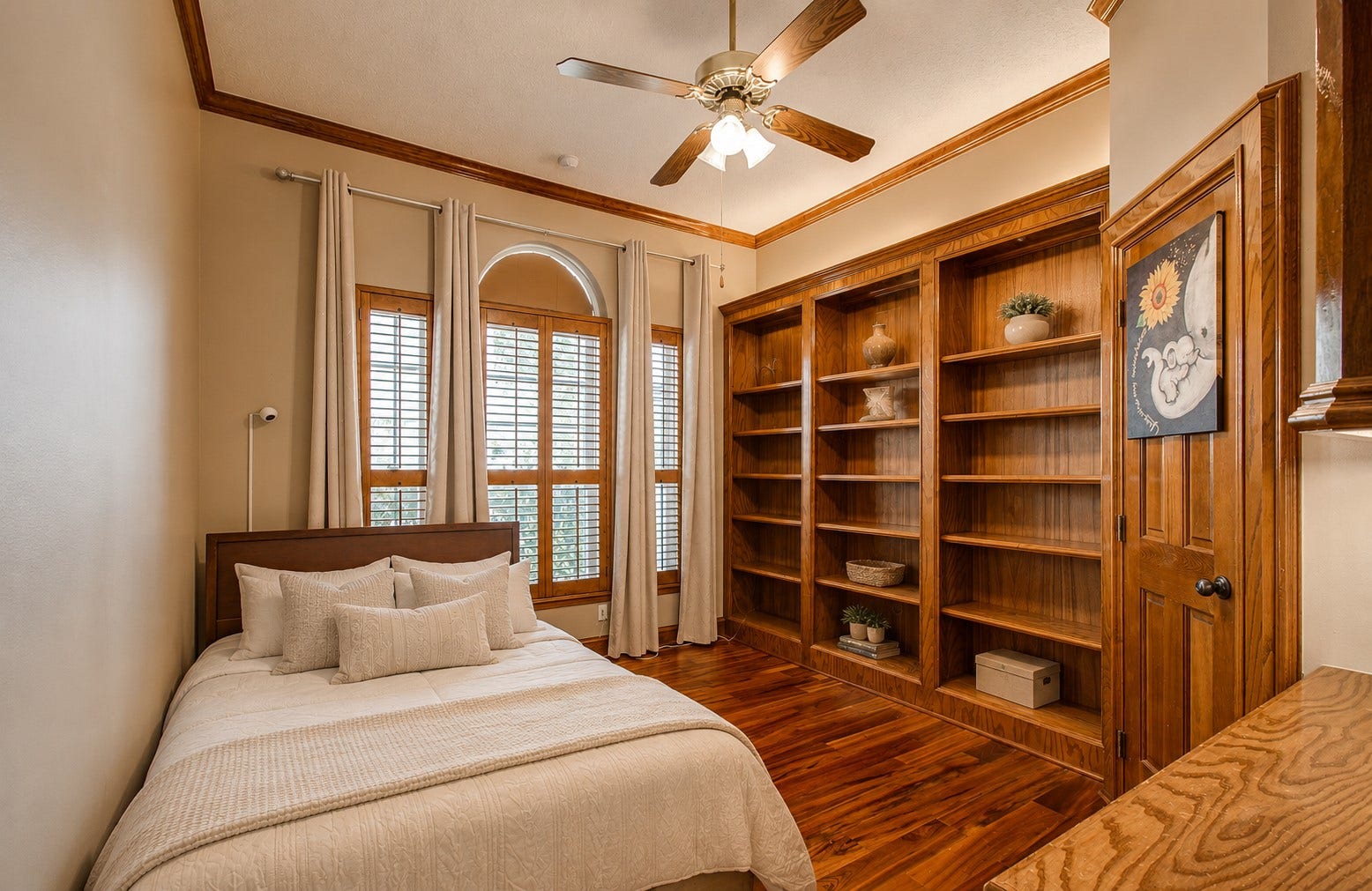 Study is used as bedroom for their child