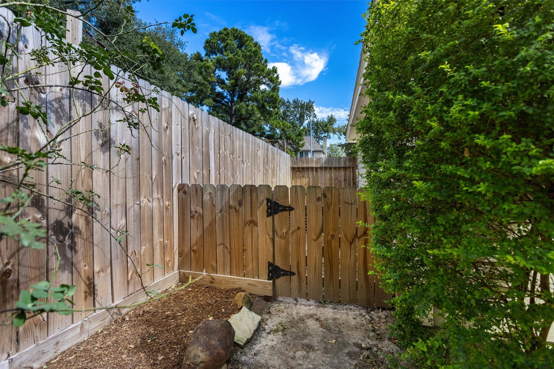 6502 Castle Lane Drive, Houston, TX 77066 Backyard is fully fenced