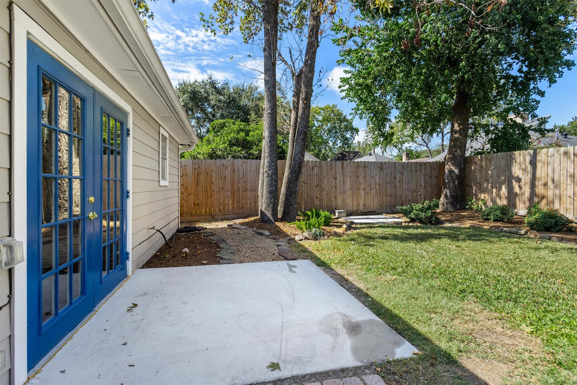 6502 Castle Lane Drive, Houston, TX 77066 Backyard is fully fenced