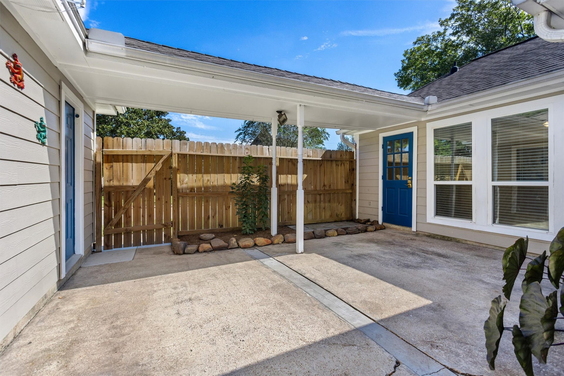 6502 Castle Lane Drive, Houston, TX 77066 Backyard is fully fenced