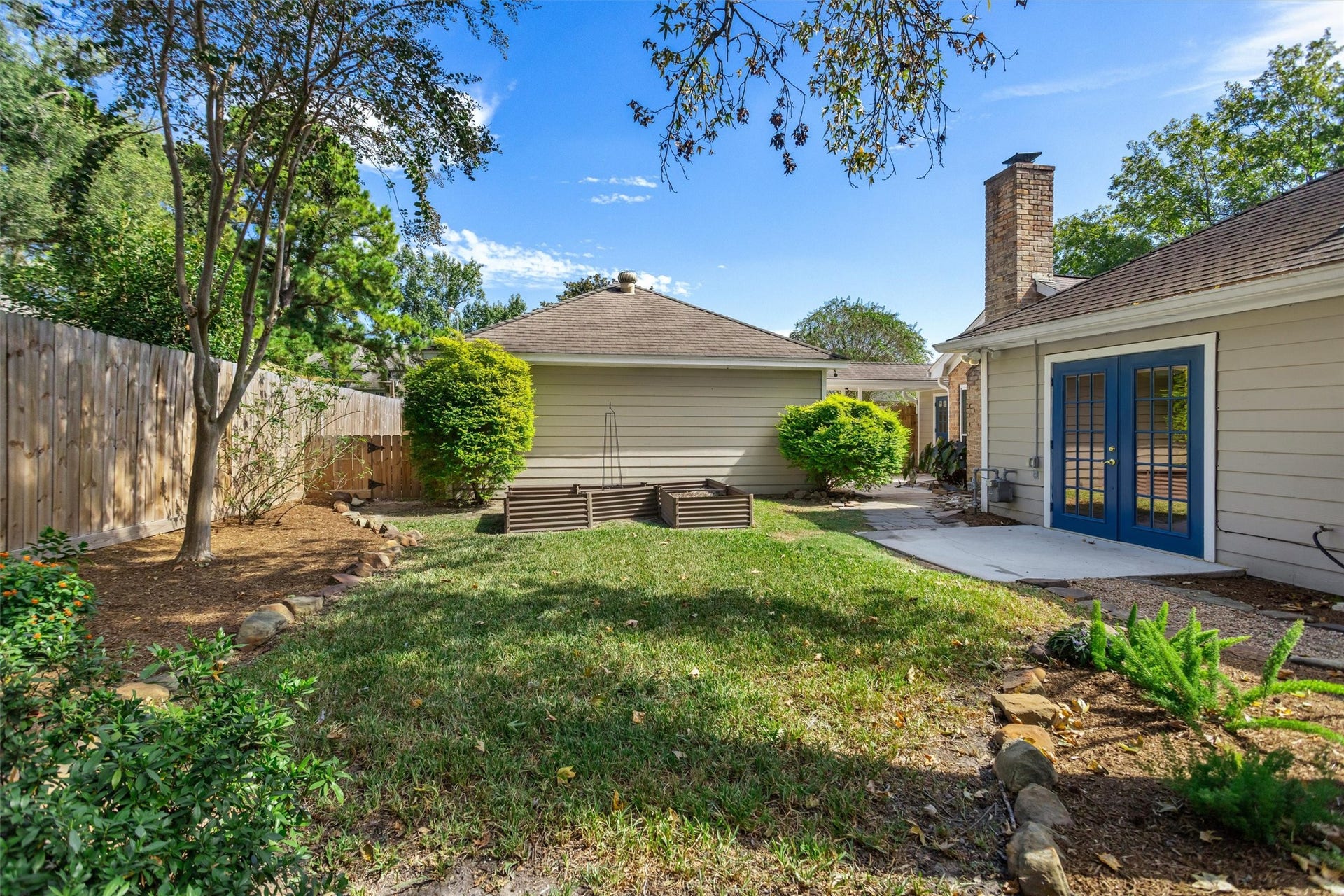 6502 Castle Lane Drive, Houston, TX 77066 Backyard is fully fenced
