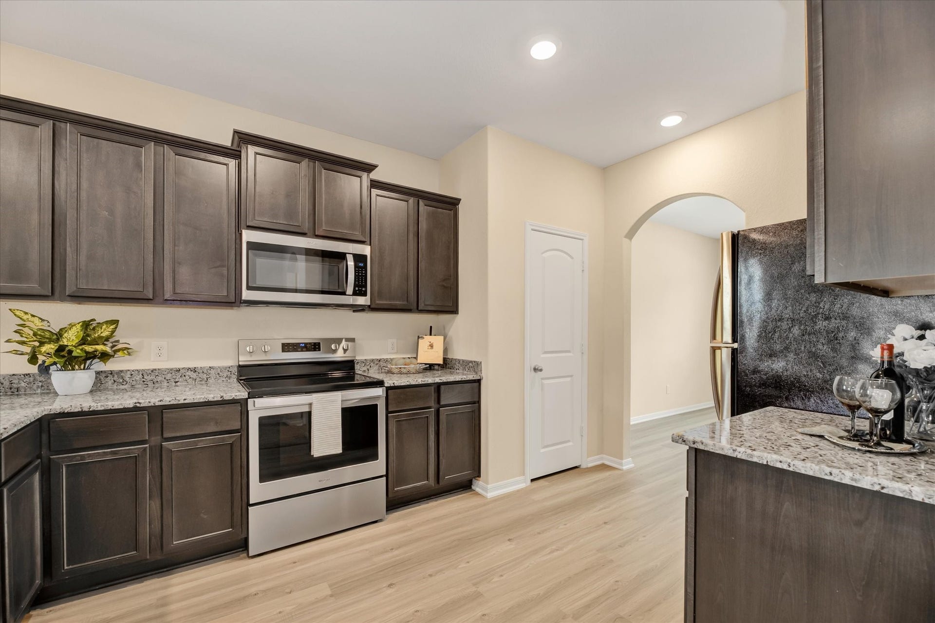 2136 Mule Ridge Drive, Katy, TX 77493 Kitchen and pantry. Staged.