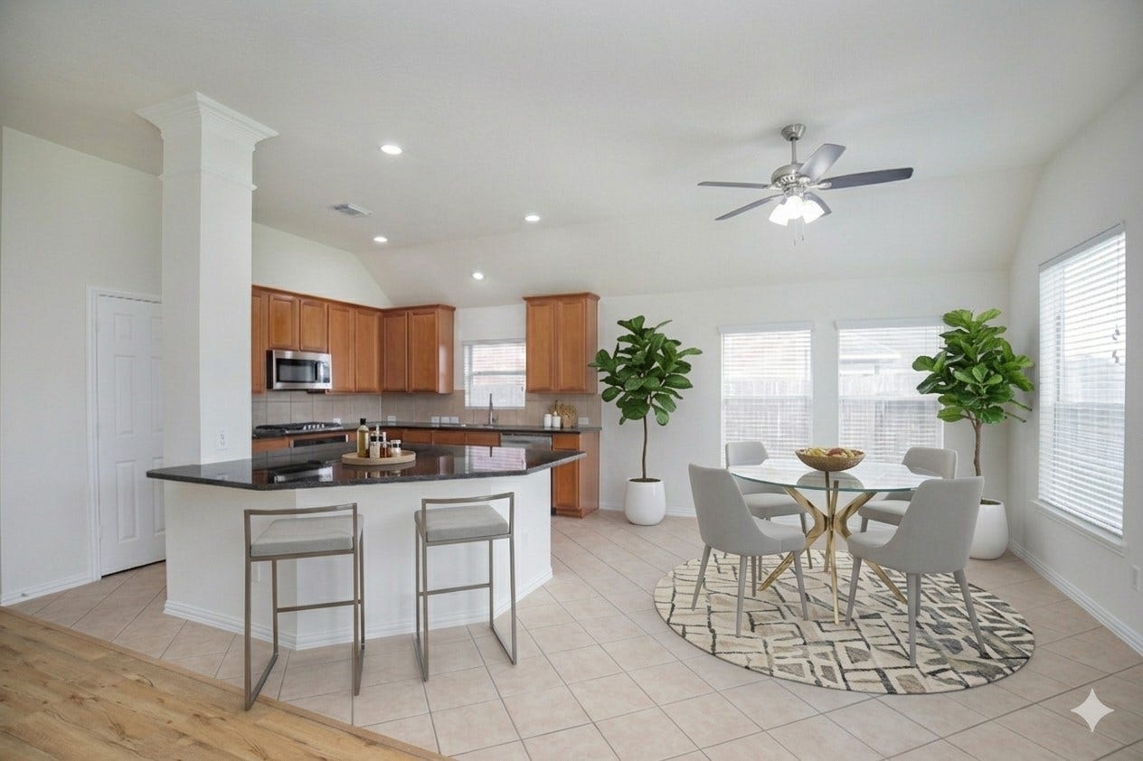8802 Rocky Knoll Lane, Rosenberg, TX 77469 Kitchen island could be breakfast bar
