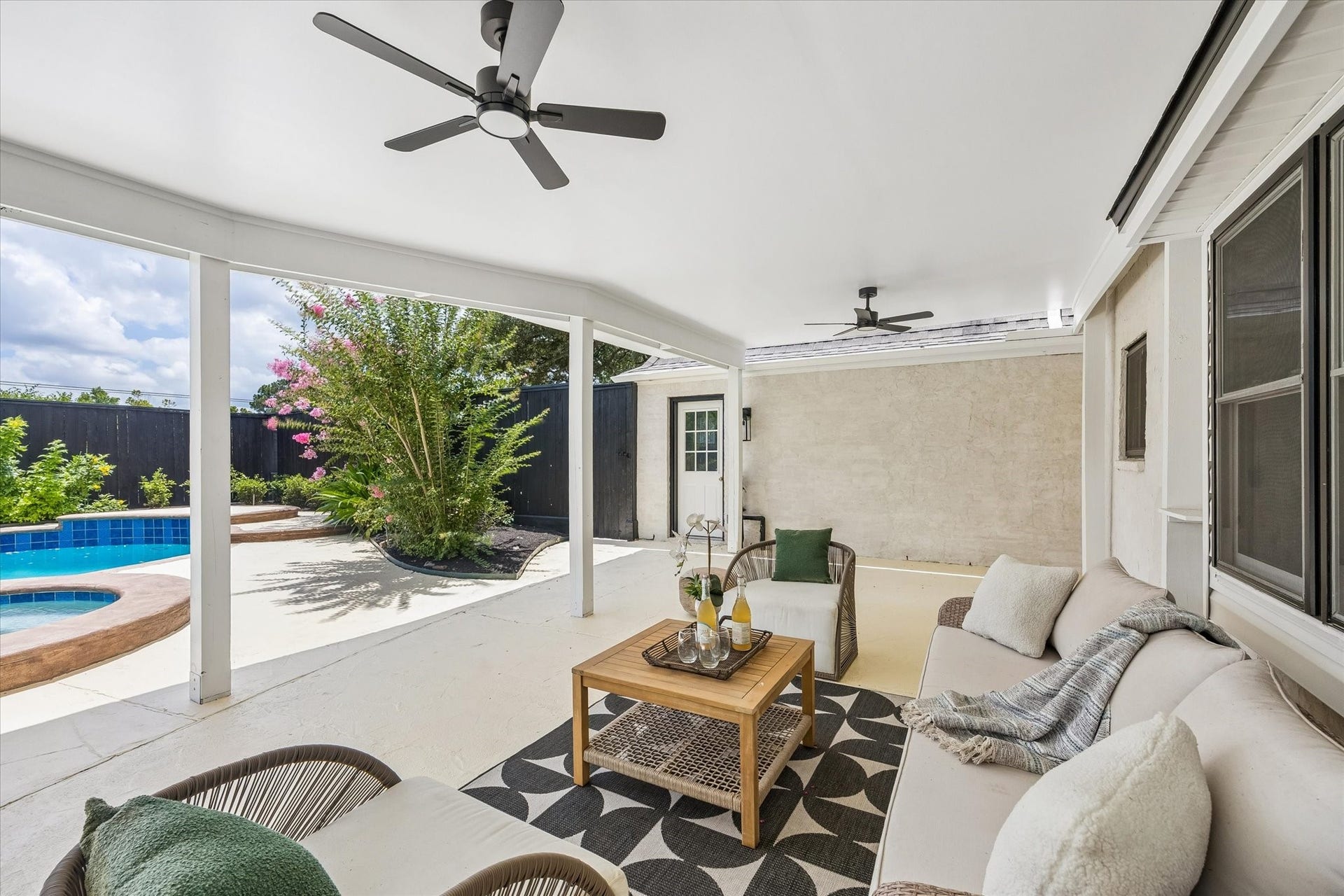 20111 Hardwidge Court, Katy, TX 77450 Stunning renovation and designed for that comfortable outdoor living!