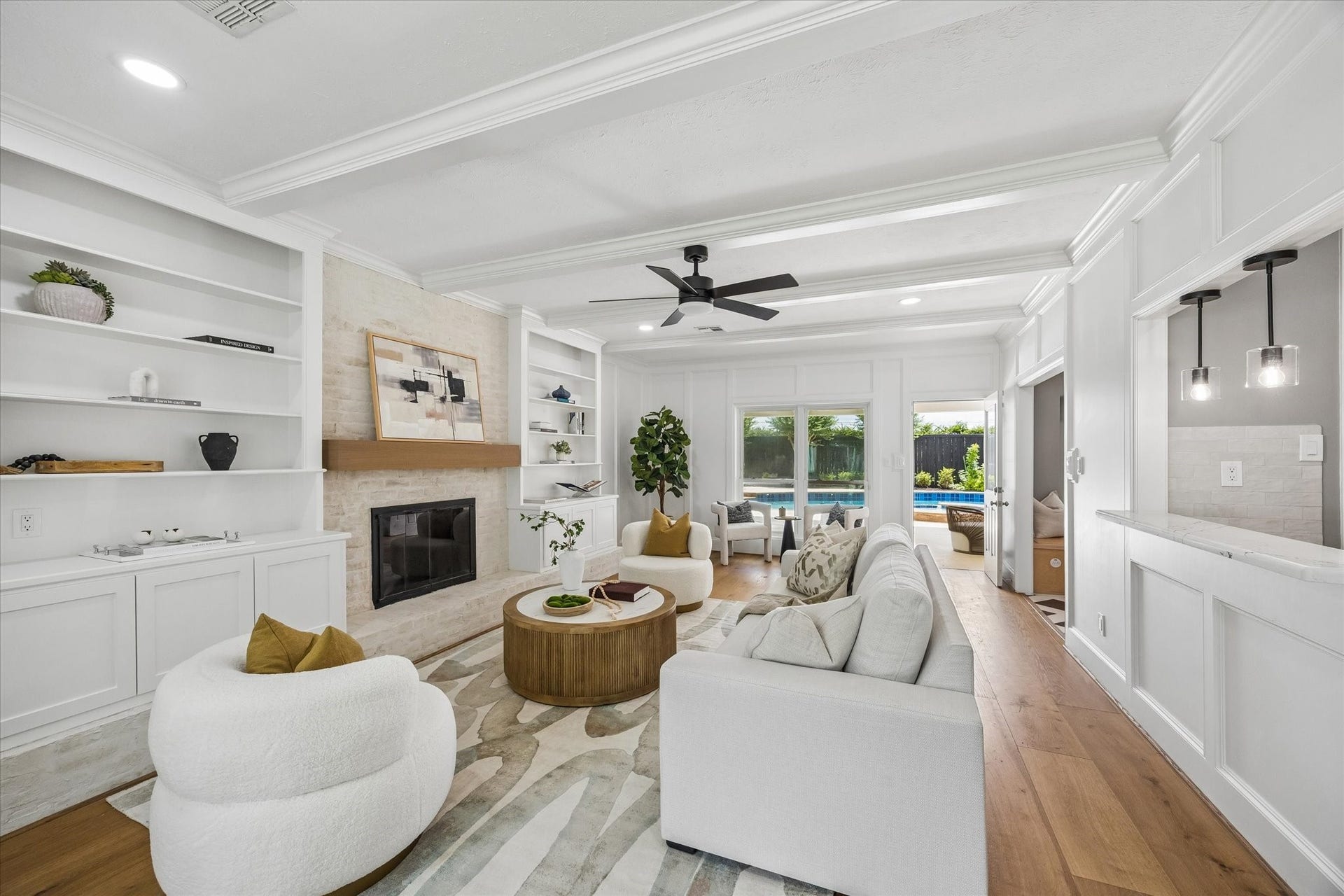 20111 Hardwidge Court, Katy, TX 77450 LIVING ROOM! Tons of natural light, brand new white oak wood floors, freshly painted!