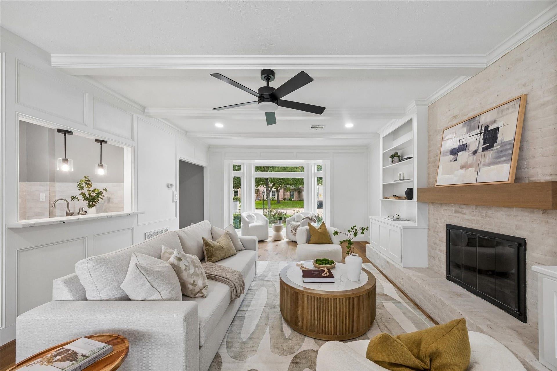 20111 Hardwidge Court, Katy, TX 77450 LIVING ROOM - remodeled fireplace and built ins!