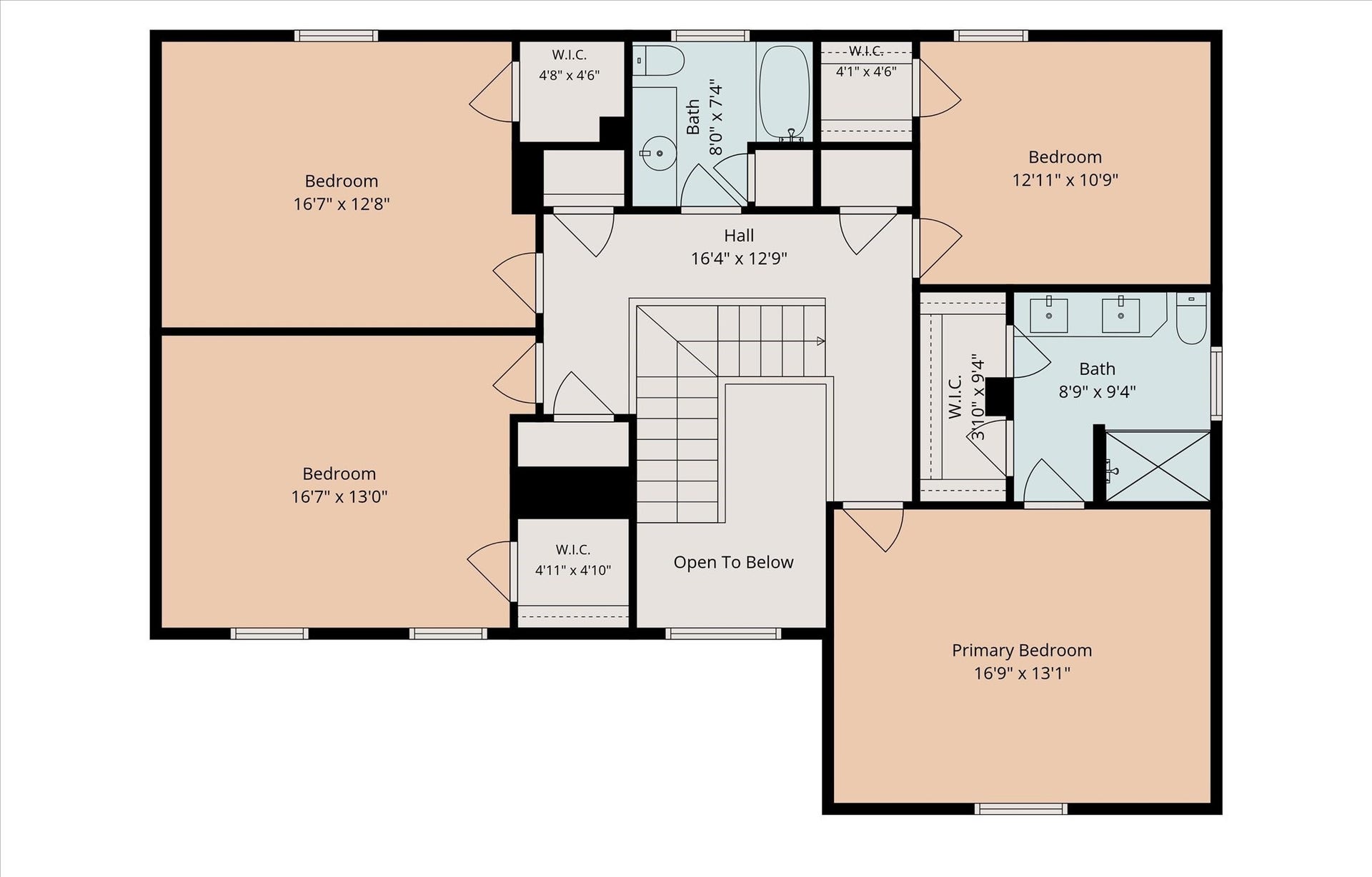 20111 Hardwidge Court, Katy, TX 77450 Second Floor - Floor Plan