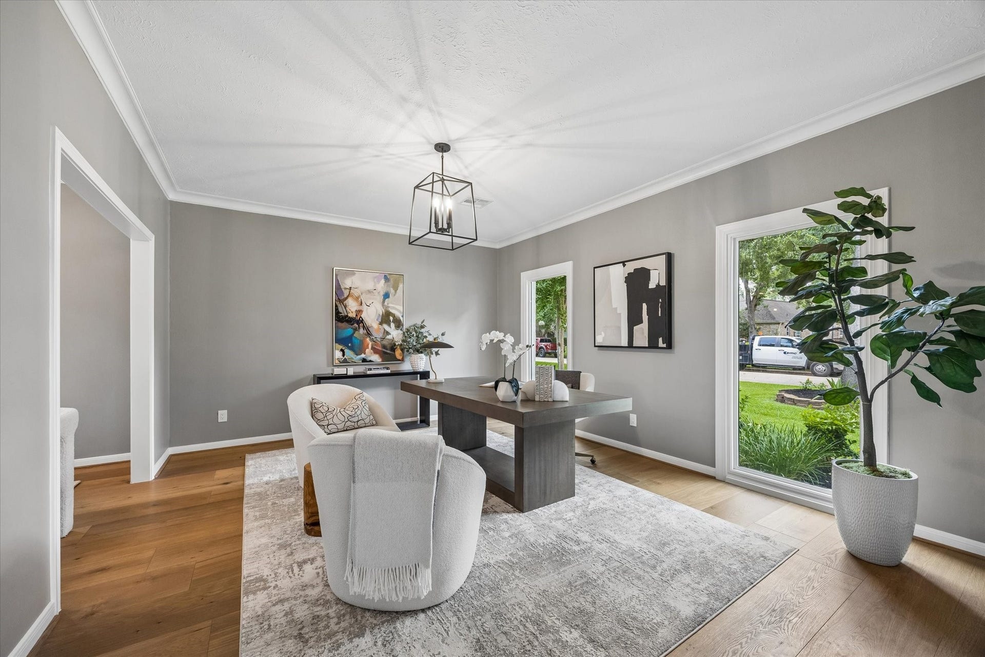 20111 Hardwidge Court, Katy, TX 77450 First Floor extra space, staged as an office, could be a den, game room or anything you want!
