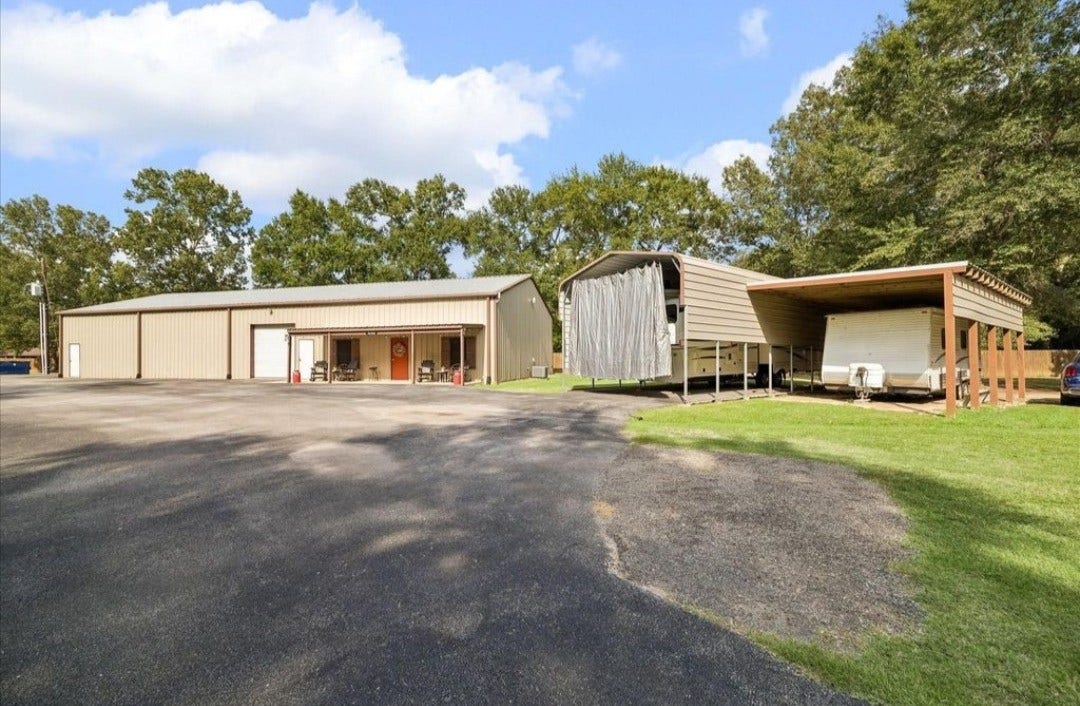 Workshop and covered RV barns with electric
