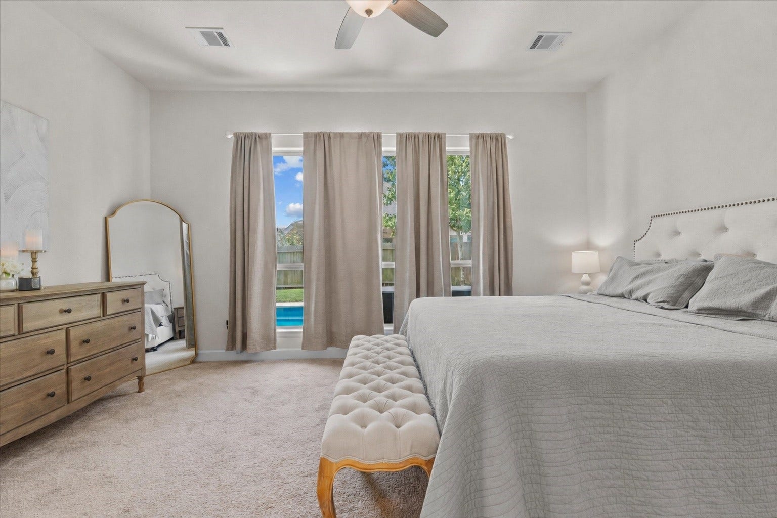 A luxurious owner's suite offering comfort, privacy, and the perfect place to recharge.