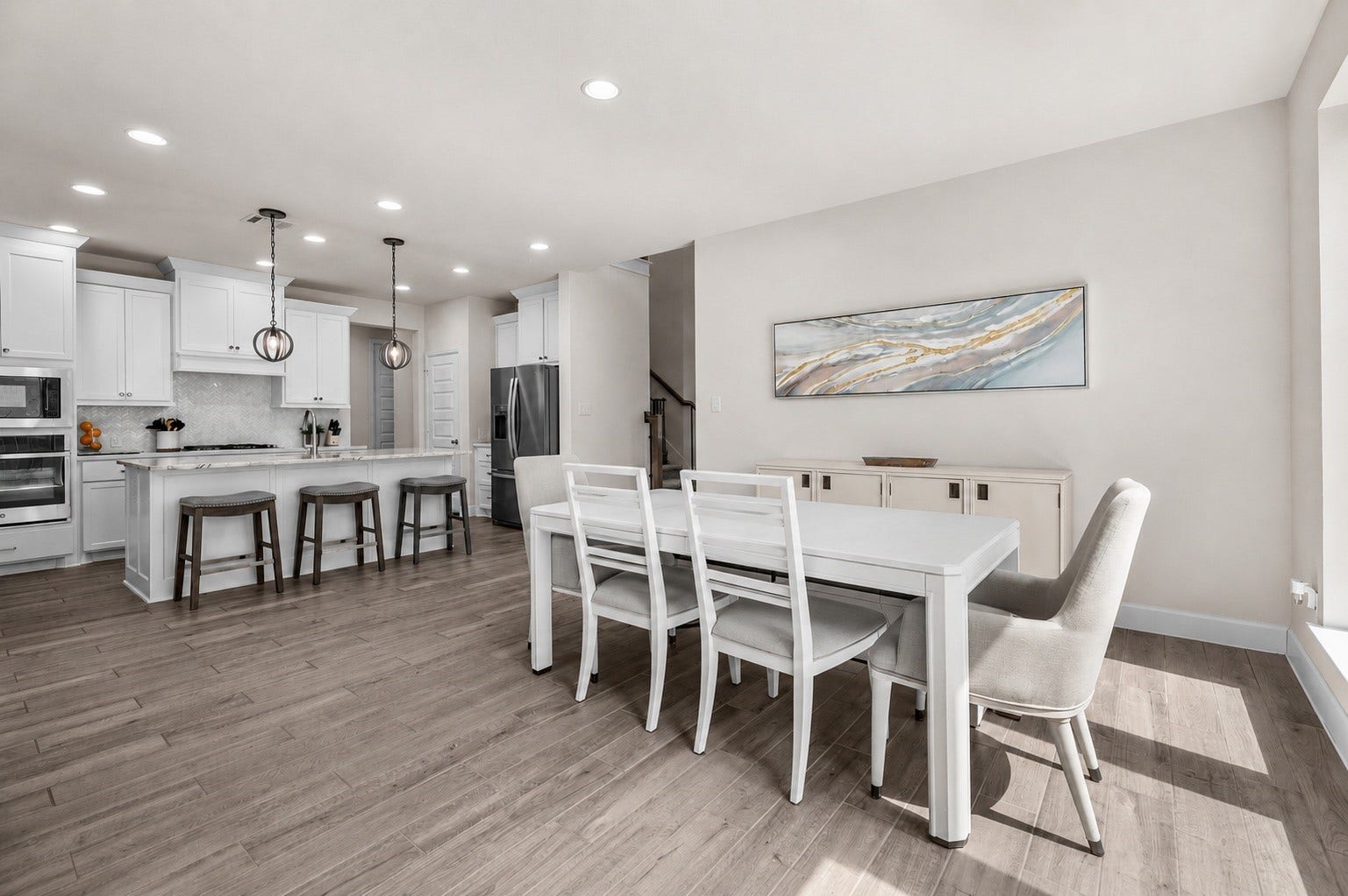 The heart of the home, where cooking, conversation, and gathering come together in one beautifully connected space.