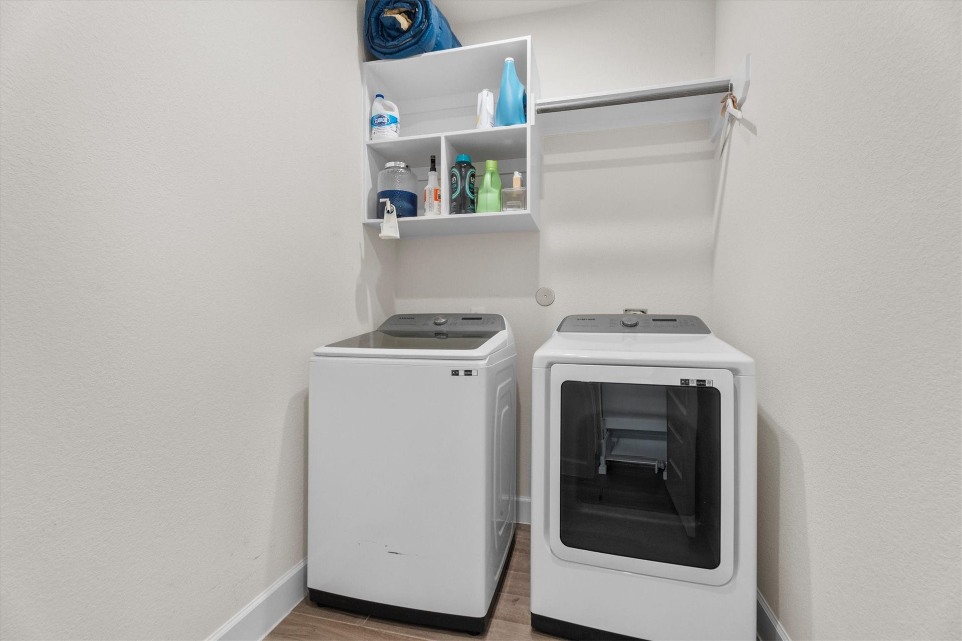 A spacious laundry room on the first floor that keeps everyday routines organized and out of sight.