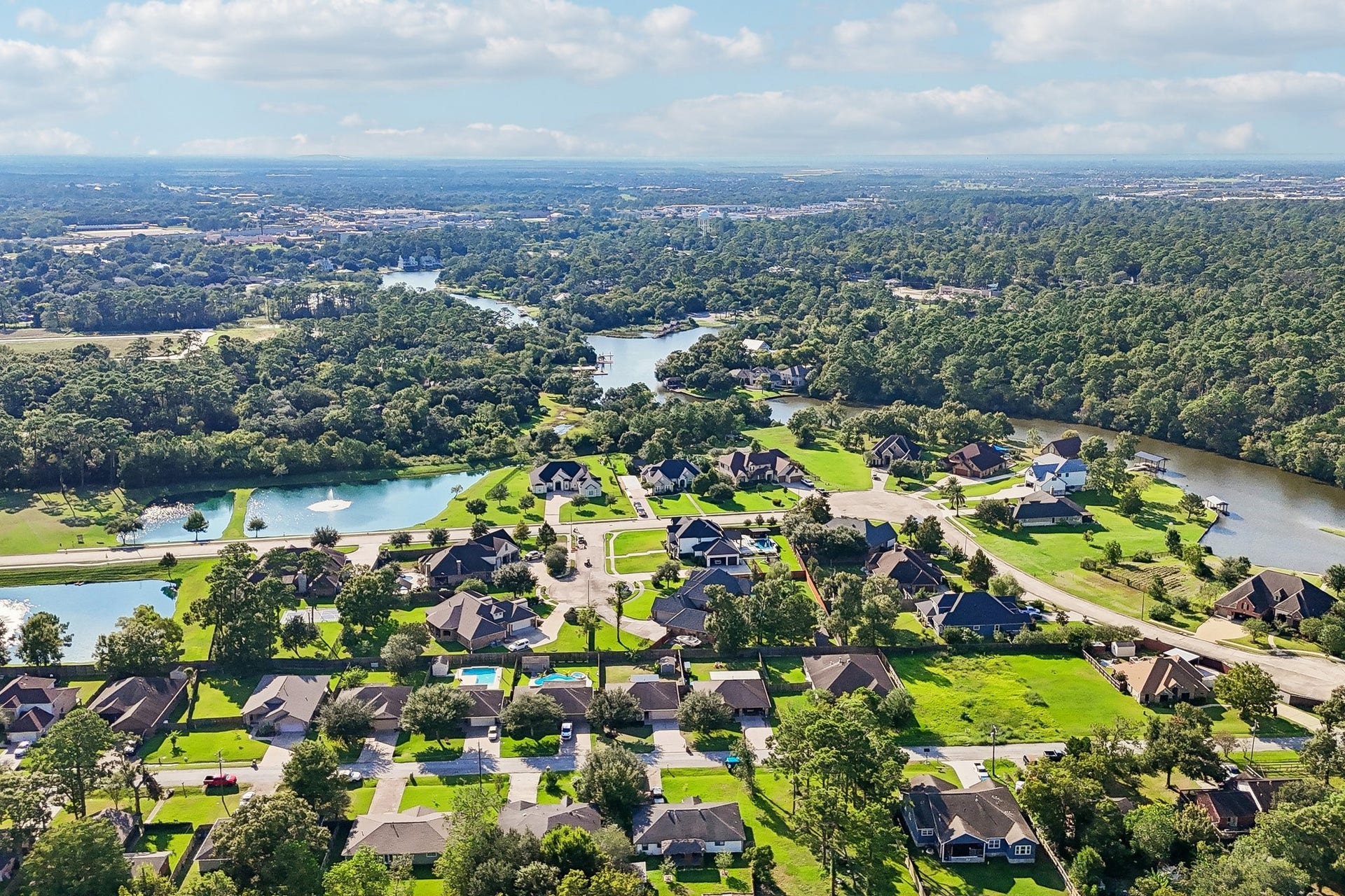 5012 Bayou Dr, Dickinson, TX 77539 Nestled in a serene, lush landscape, this charming neighborhood offers waterfront views and spacious homes, perfect for tranquil living.