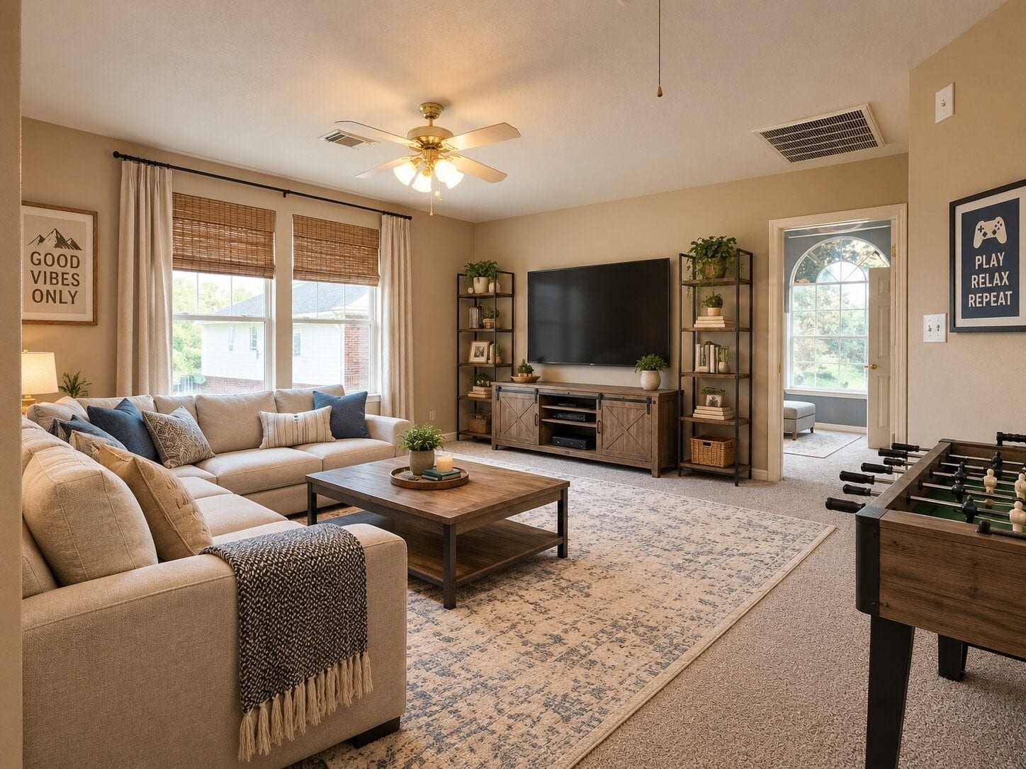 802 Portsmouth Drive, Pearland, TX 77584 Digital staged gameroom