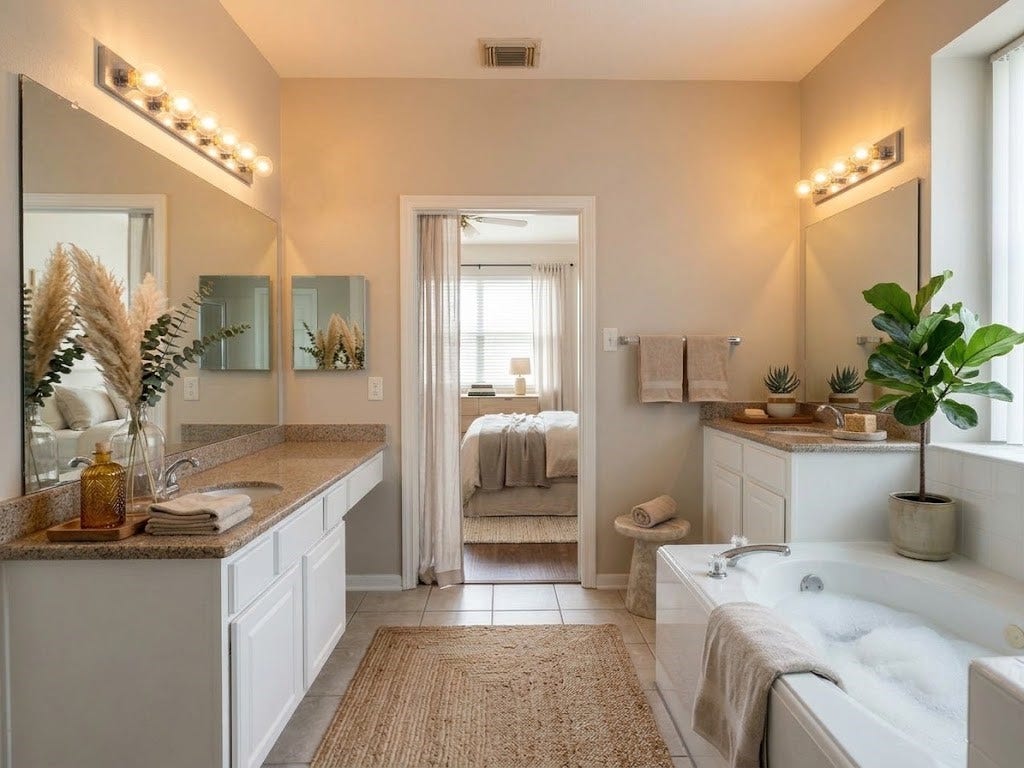 802 Portsmouth Drive, Pearland, TX 77584 Digital staged bathroom