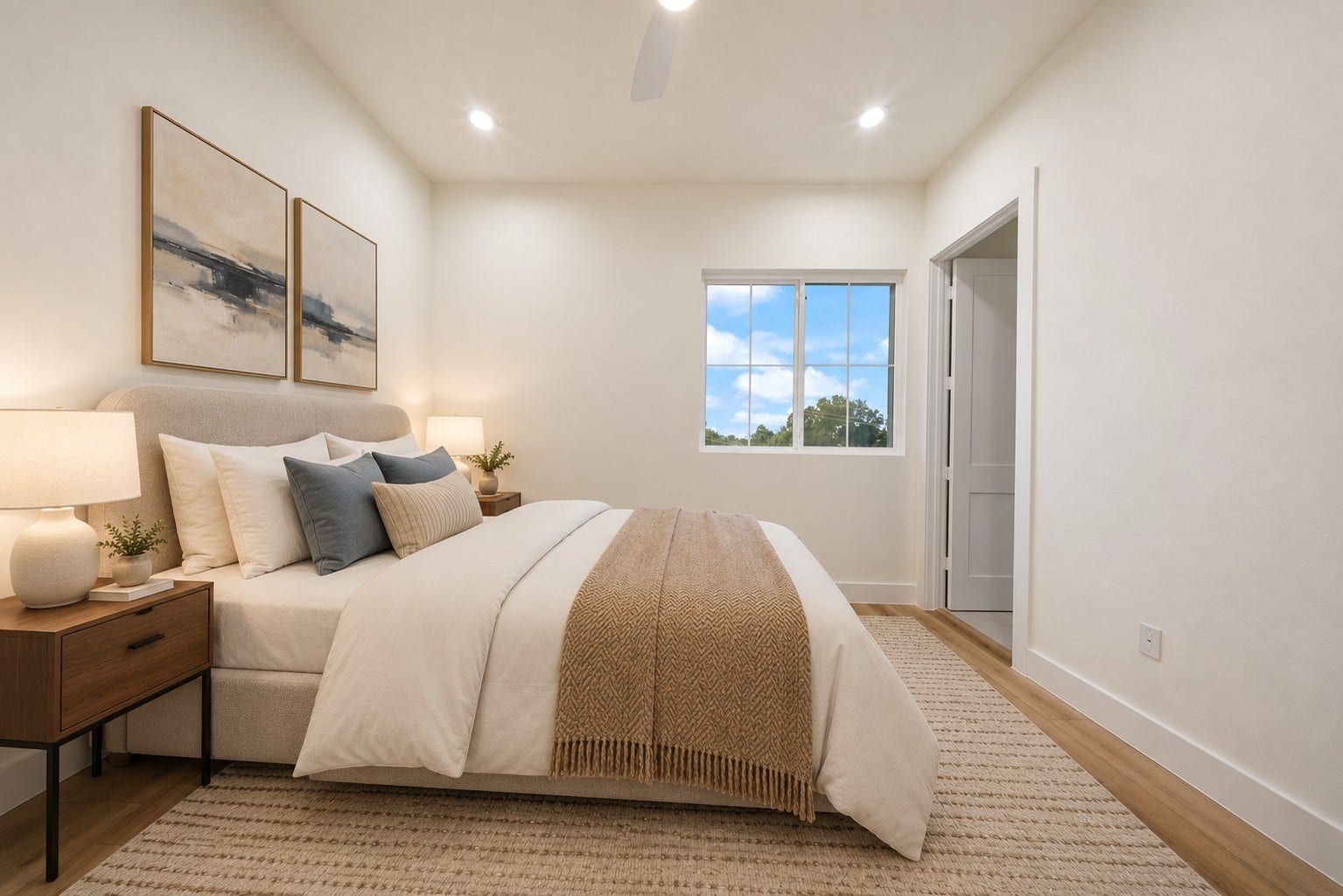 1126 Weiss Street, Houston, TX 77009 Secondary bedroom in third story (virtually staged)