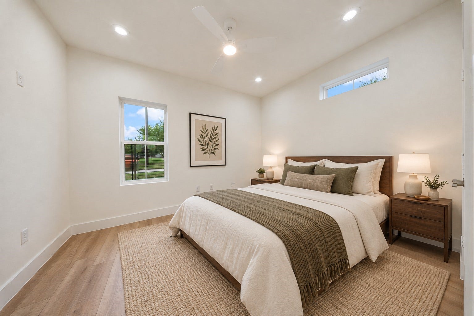 1126 Weiss Street, Houston, TX 77009 Downstairs flex room (virtually staged)