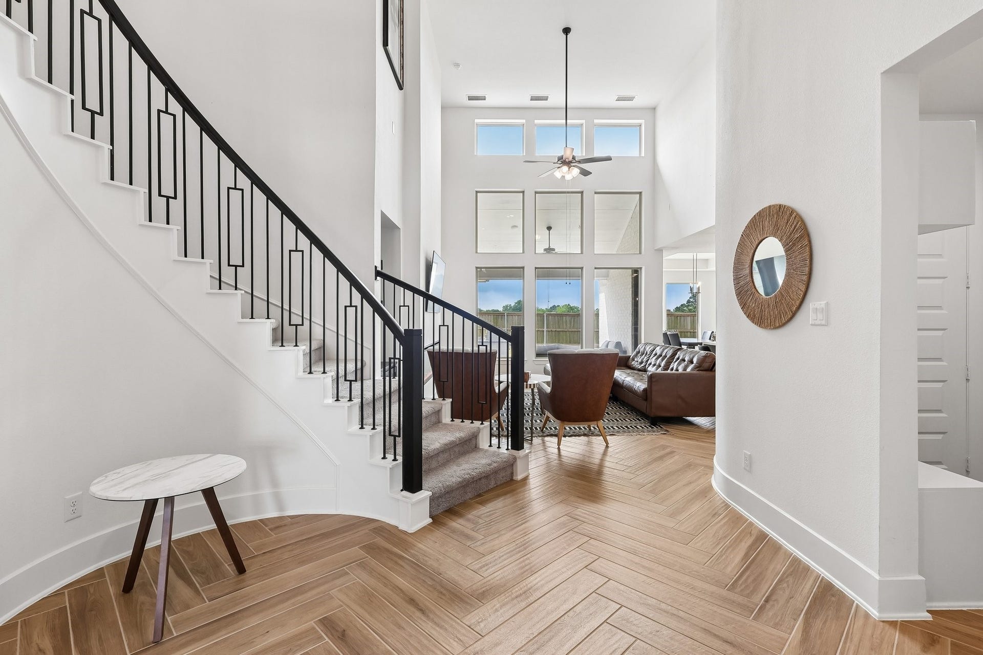 13525 Seneca Lake Drive, Texas City, TX 77568 Beautiful herringbone flooring in the main areas