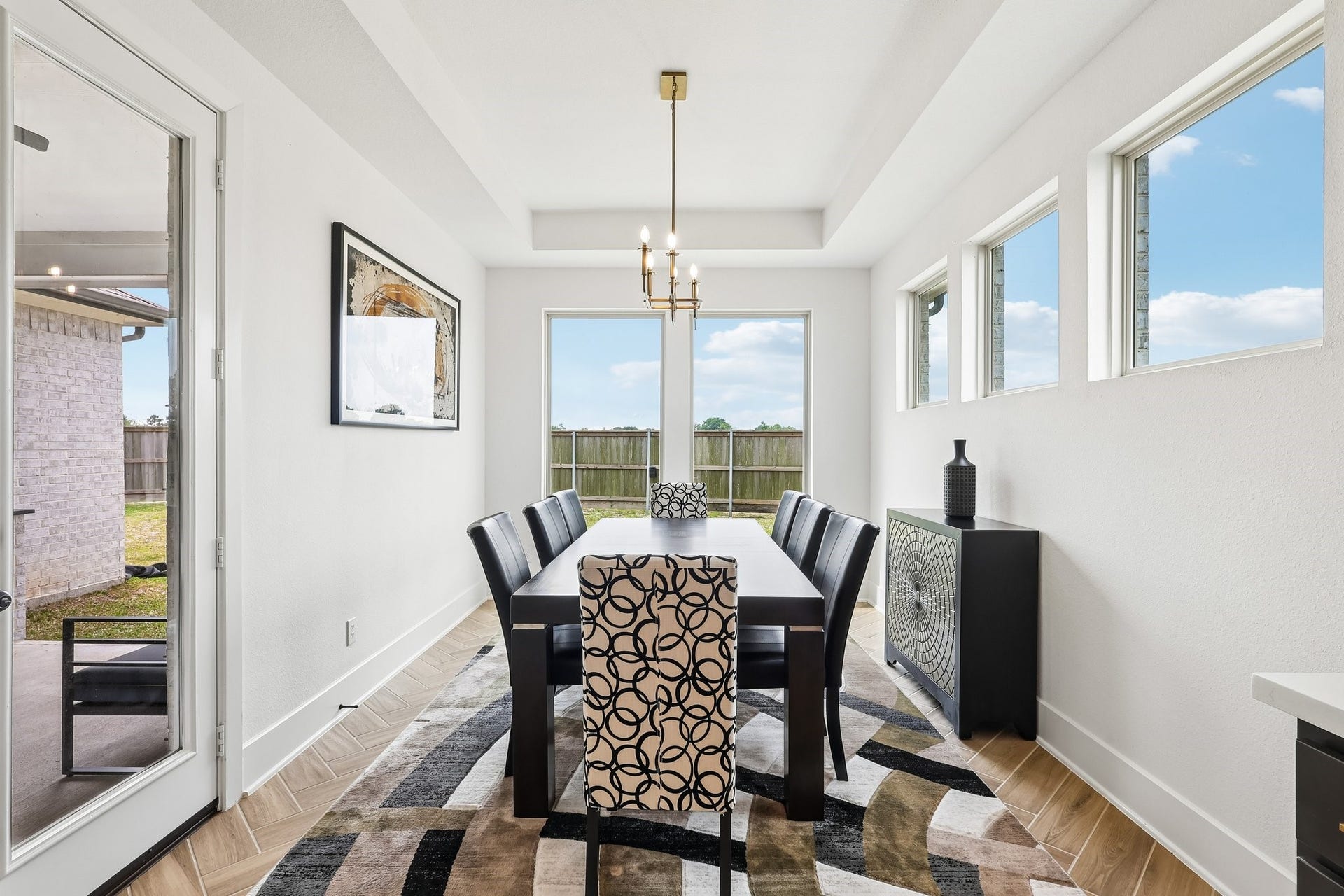 13525 Seneca Lake Drive, Texas City, TX 77568 Dining room has plenty of natural light