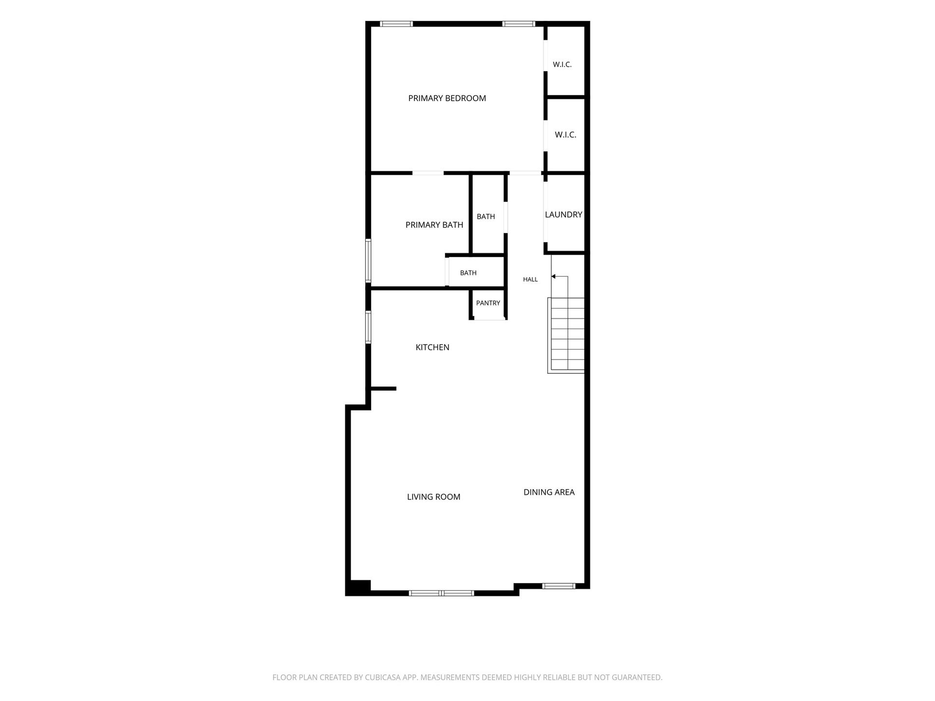2217 Bastrop Street, Houston, TX 77003 Second floor floor plan.