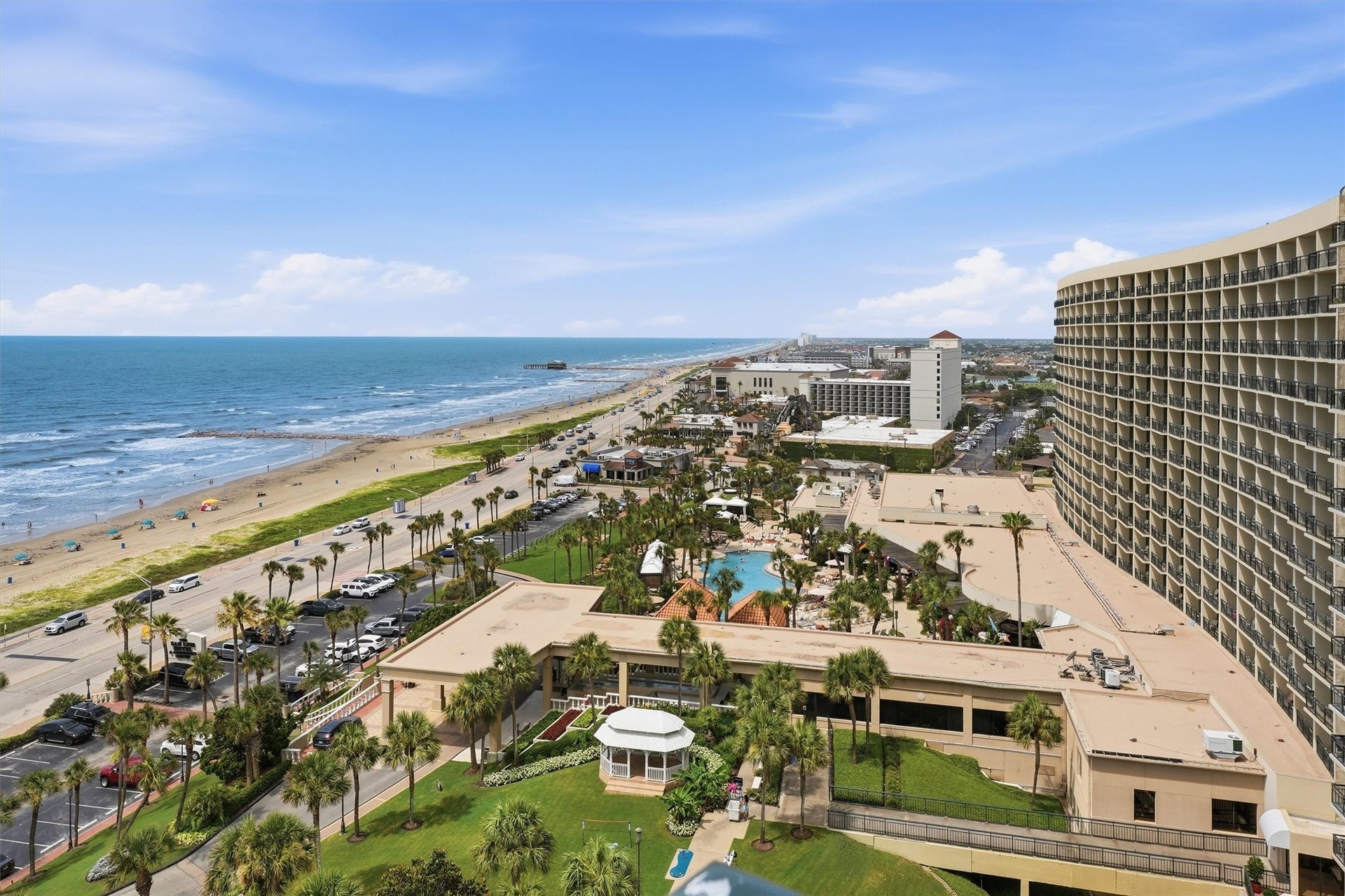 5220 Seawall Boulevard, #1538, Galveston, TX 77551 Perched on the 15th floor of the San Luis Condominiums, this Gulf-front residence pairs resort-style living with sweeping Beach, coastline & Gulf views.