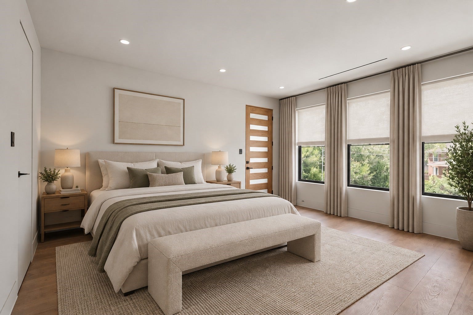 827 Bunker Hill Road, Houston, TX 77024 Fourth bedroom, virtually staged