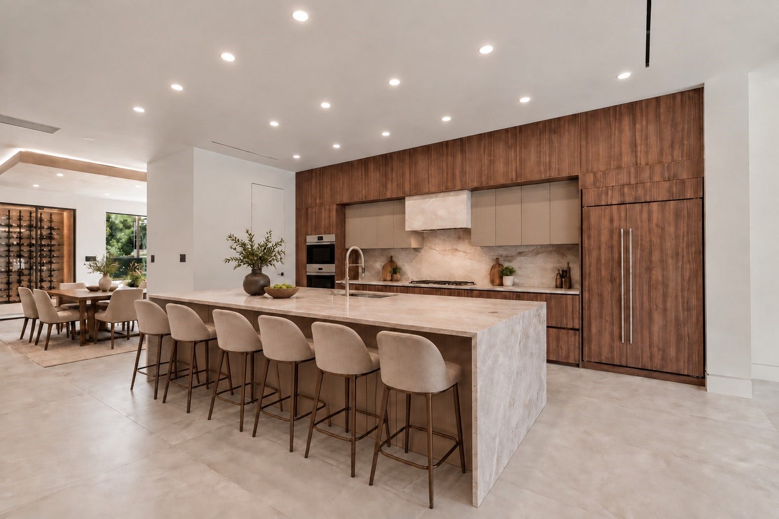 827 Bunker Hill Road, Houston, TX 77024 Kitchen, virtually staged