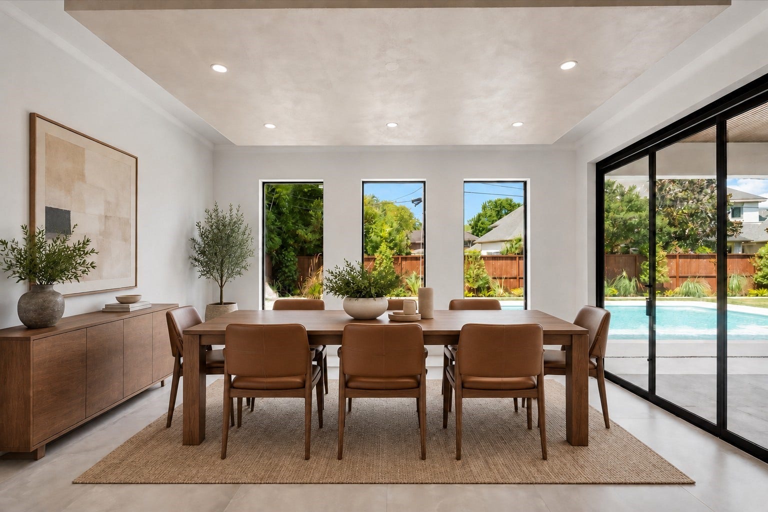 827 Bunker Hill Road, Houston, TX 77024 Breakfast room, virtually staged